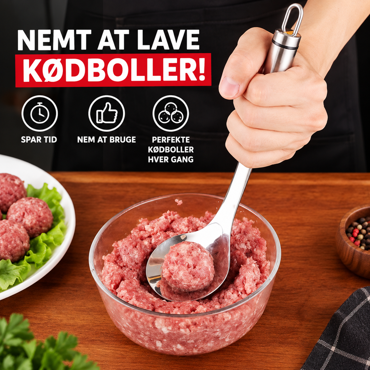 KöttKlar™ | Perfekta köttbullar på bara några sekunder
