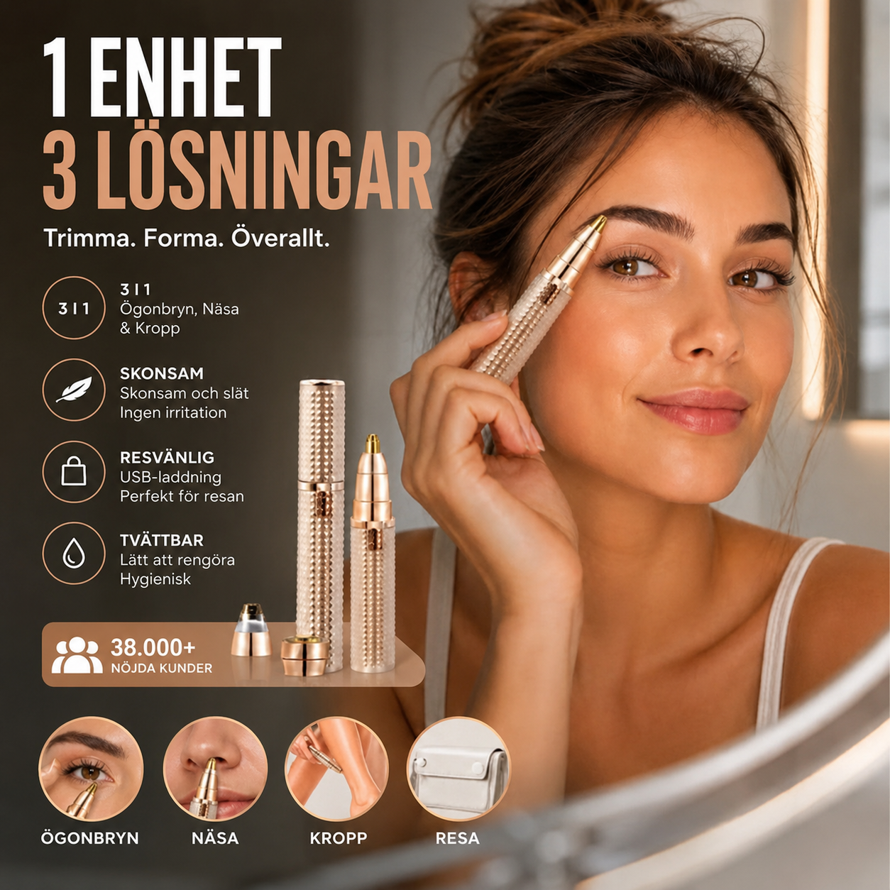 PerfektaBryn™ – Forma perfekta ögonbryn utan smärtsam plockning
