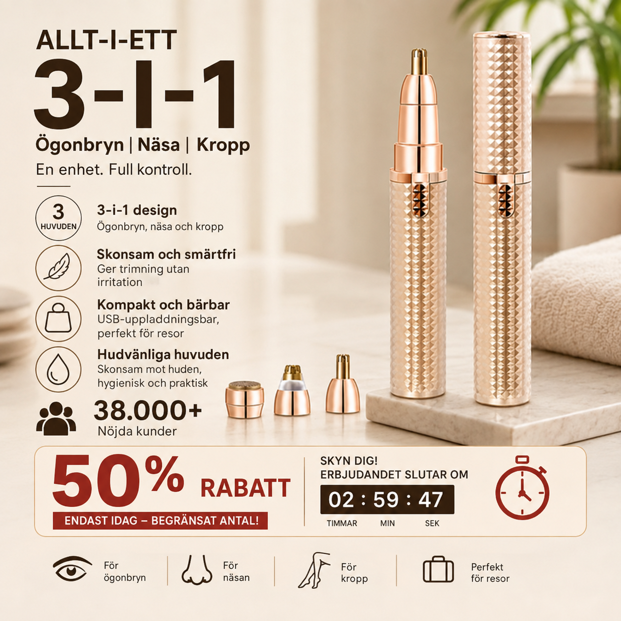 PerfektaBryn™ – Forma perfekta ögonbryn utan smärtsam plockning