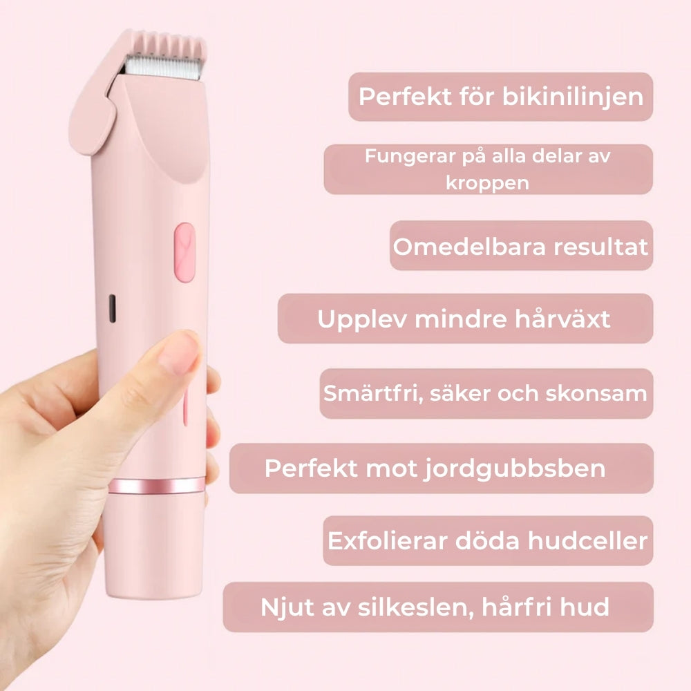 SilkeTrim™ - Skonsam 2-i-1 trimmer för perfekt hud utan irritation