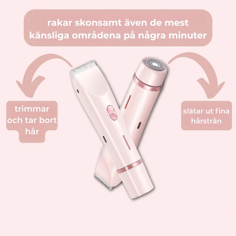 SilkeTrim™ - Skonsam 2-i-1 trimmer för perfekt hud utan irritation