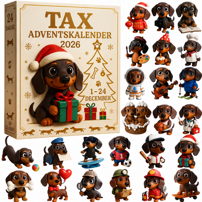 Adventskalender med taxar