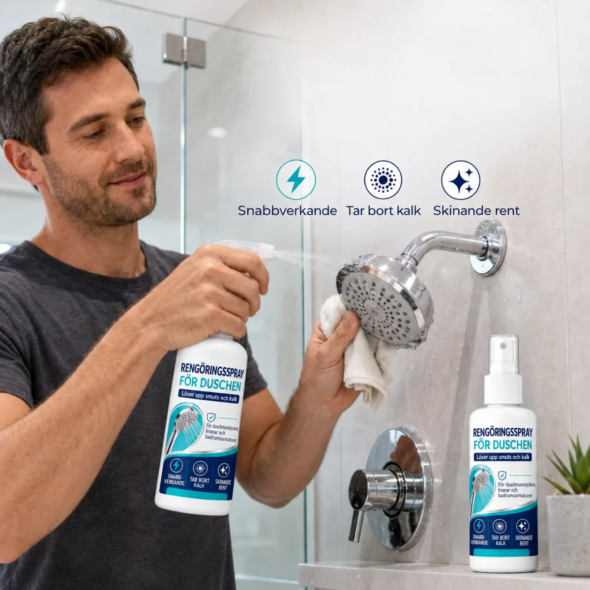 Snabbverkande avkalkningsspray