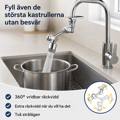 FlexFlow™ | Inget stänk, når varje hörn