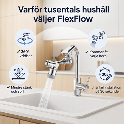 FlexFlow™ | Inget stänk, når varje hörn