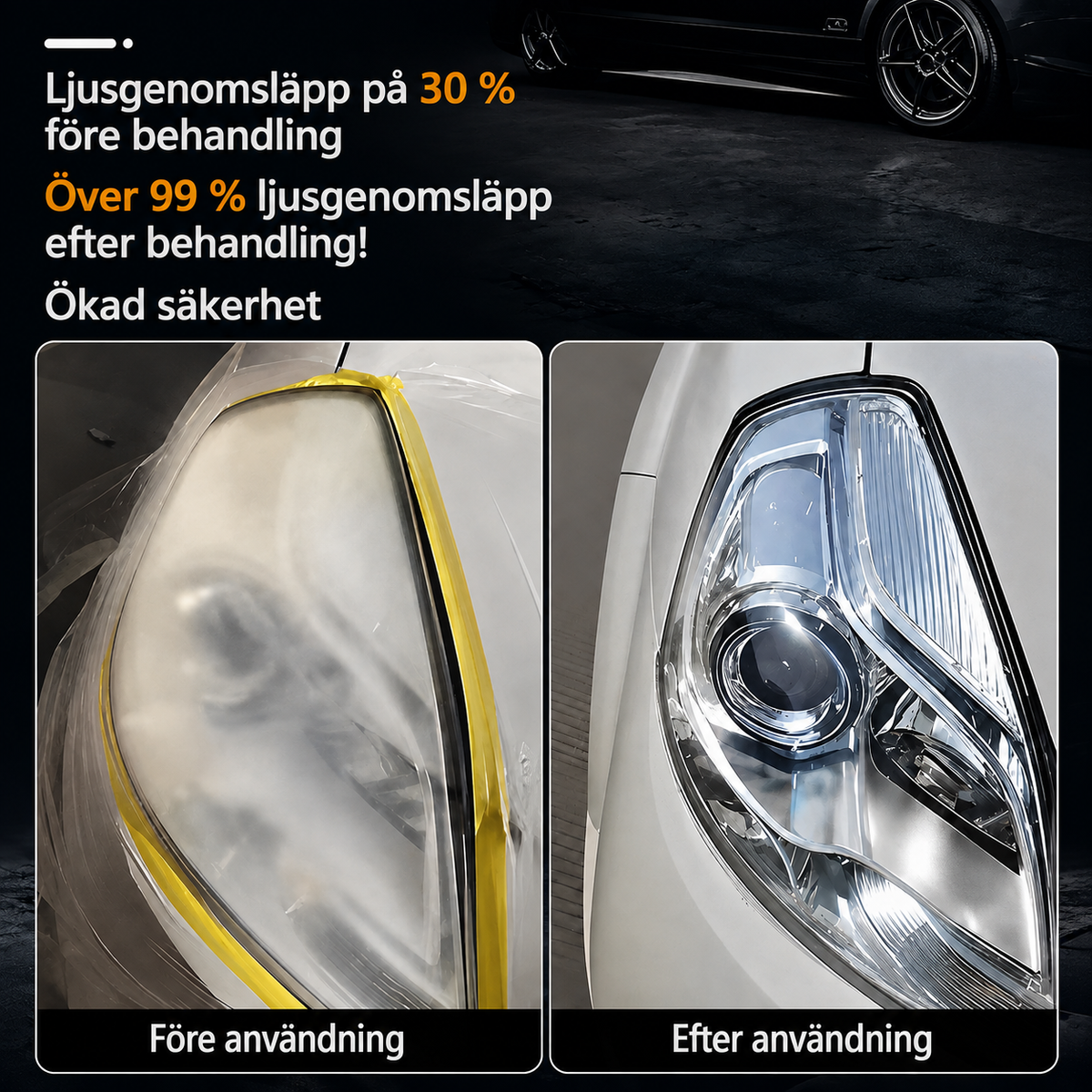 Strålkastarpolering för klarare strålkastare | LumiClear