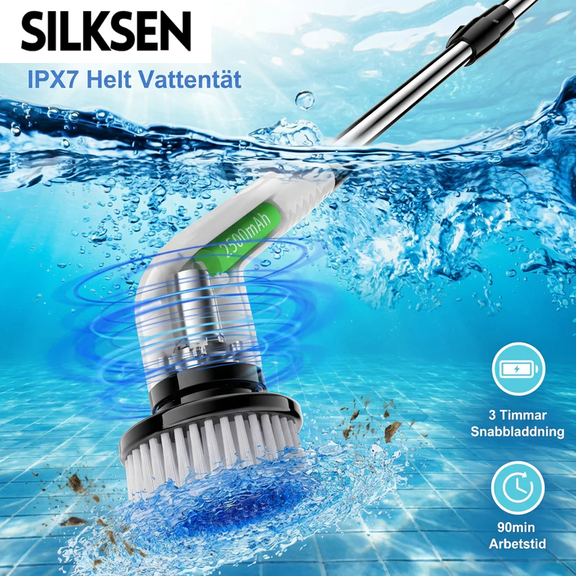 EasyClean Pro™ – 9-i-1 Elektrisk Rengöringsborste