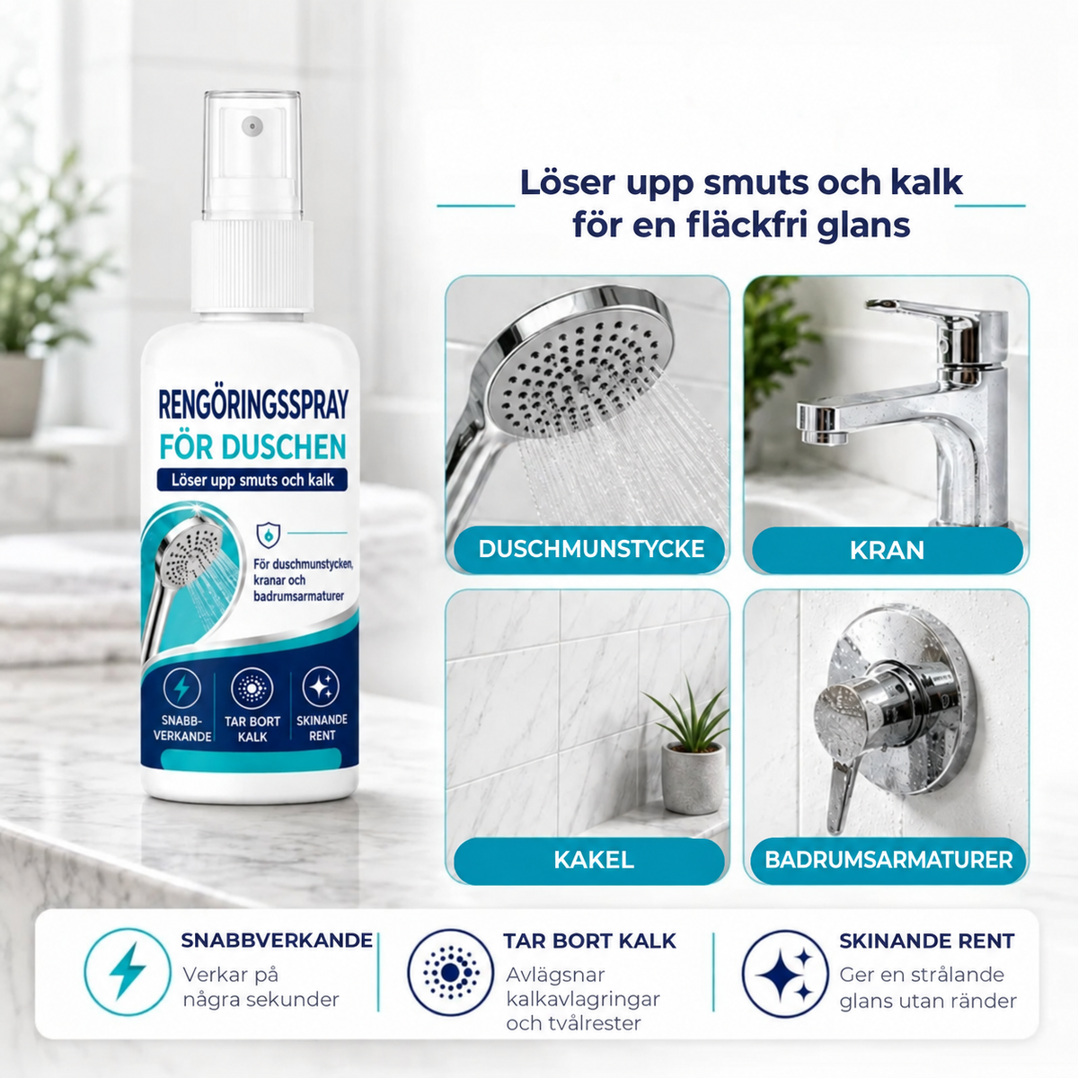Snabbverkande avkalkningsspray