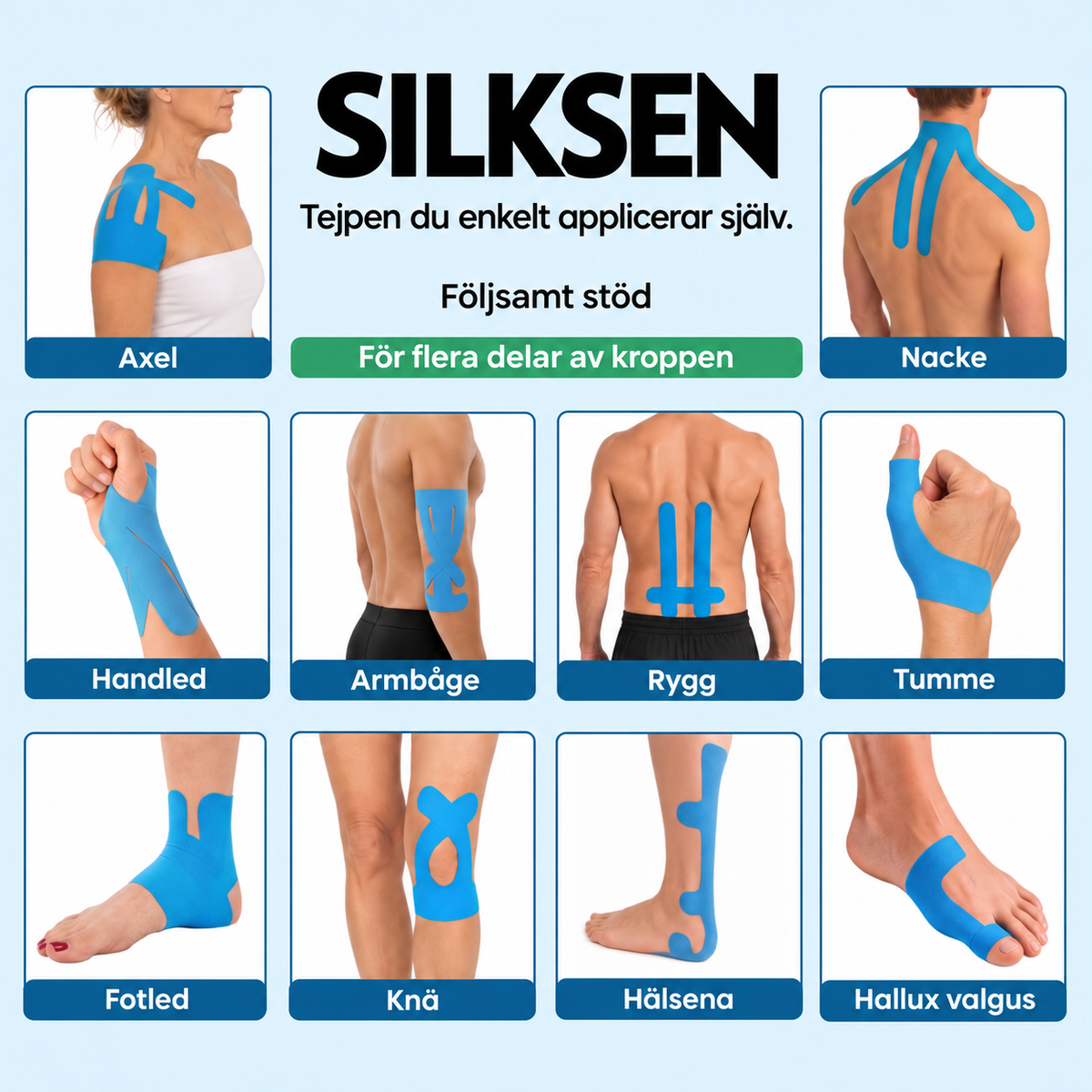 Korrigeringstejp för hallux valgus