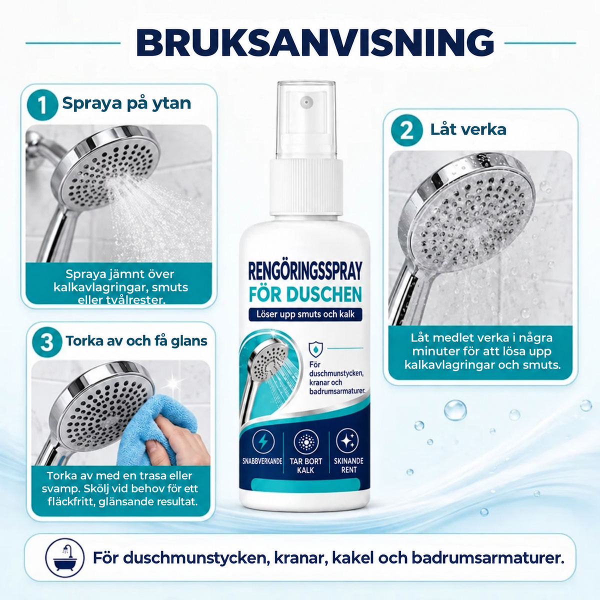 Snabbverkande avkalkningsspray