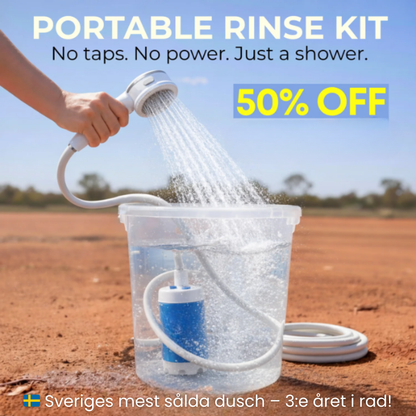 Silksen™ Portabel Vattenpump – Komplett Set med Slang & Munstycken