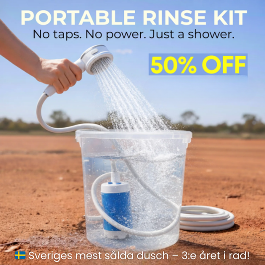 Silksen™ Portabel Vattenpump – Komplett Set med Slang & Munstycken