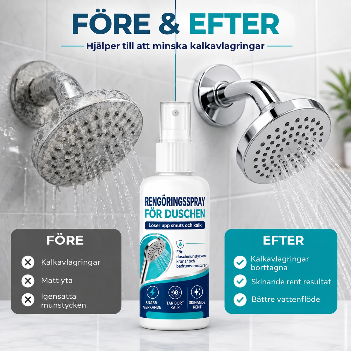 Snabbverkande avkalkningsspray