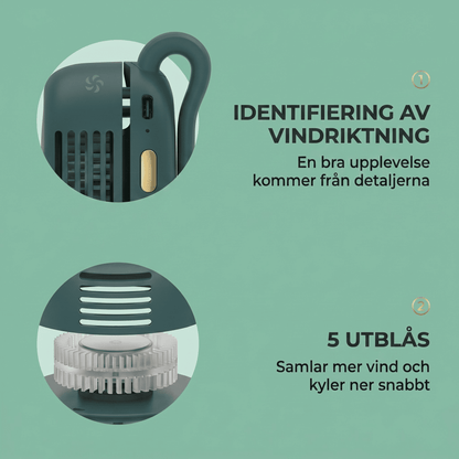AirClip™ Portabel Minifläkt