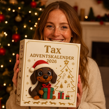 Adventskalender med taxar