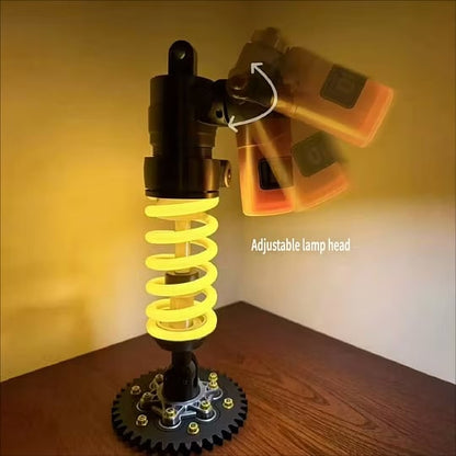 Justerbar LED-lampa med stötdämpardesign