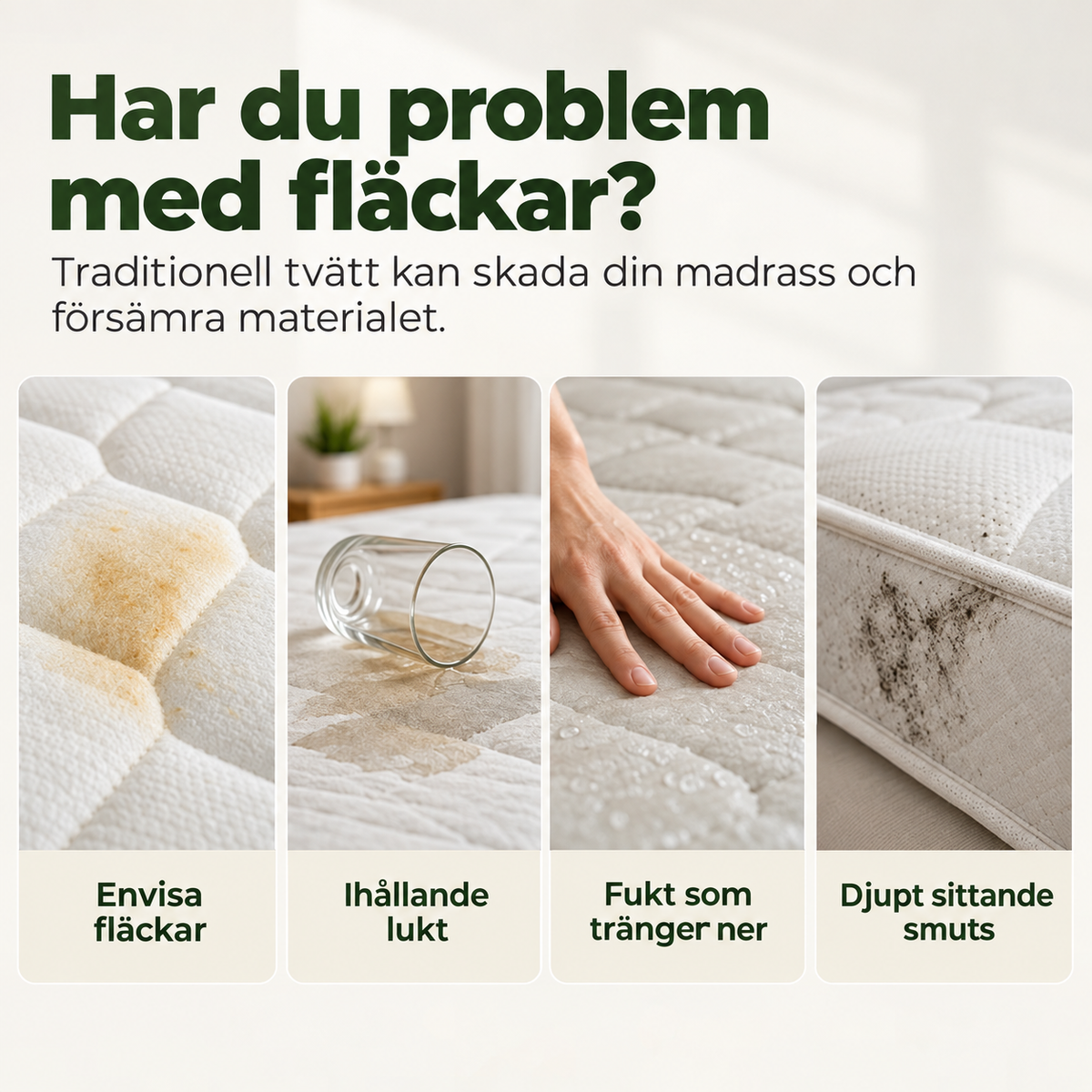 Torrskumsrengöring för madrasser – vattenfri fläckborttagning