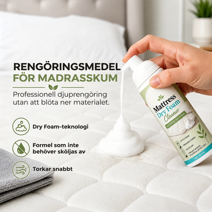 Torrskumsrengöring för madrasser – vattenfri fläckborttagning