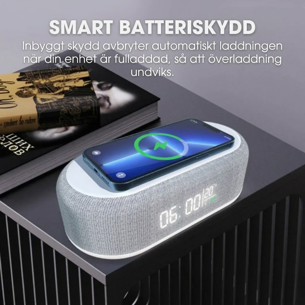 SmartBase™ – Allt du behöver vid sängen i en stilren enhet