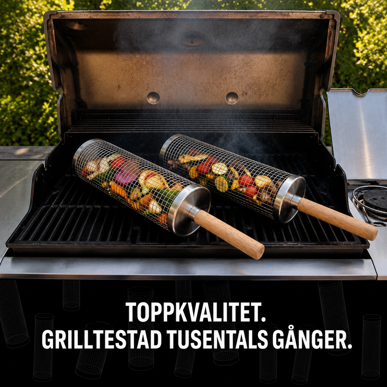 Roterande Grillkorg