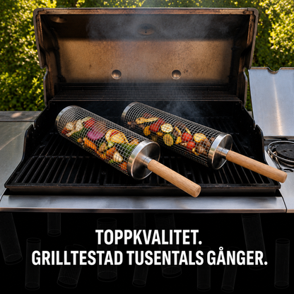 Roterande Grillkorg