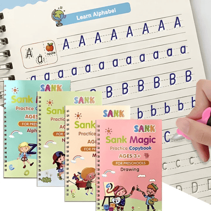Magic Reusable Tracking Book Set™ | Inklusive 4 böcker, 1 penna och 10 refiller