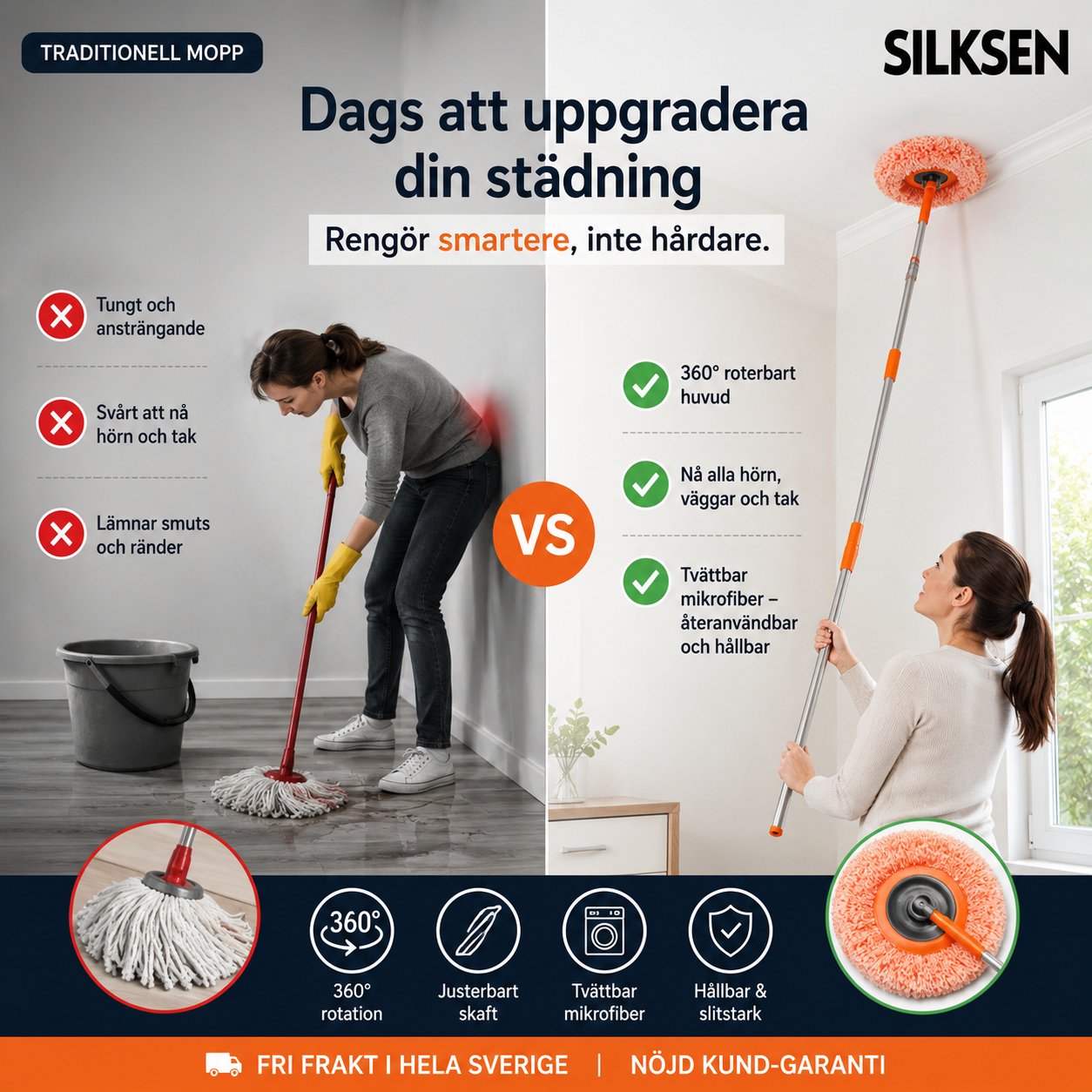 Rengör Hela Hemmet Med En Enda Mopp