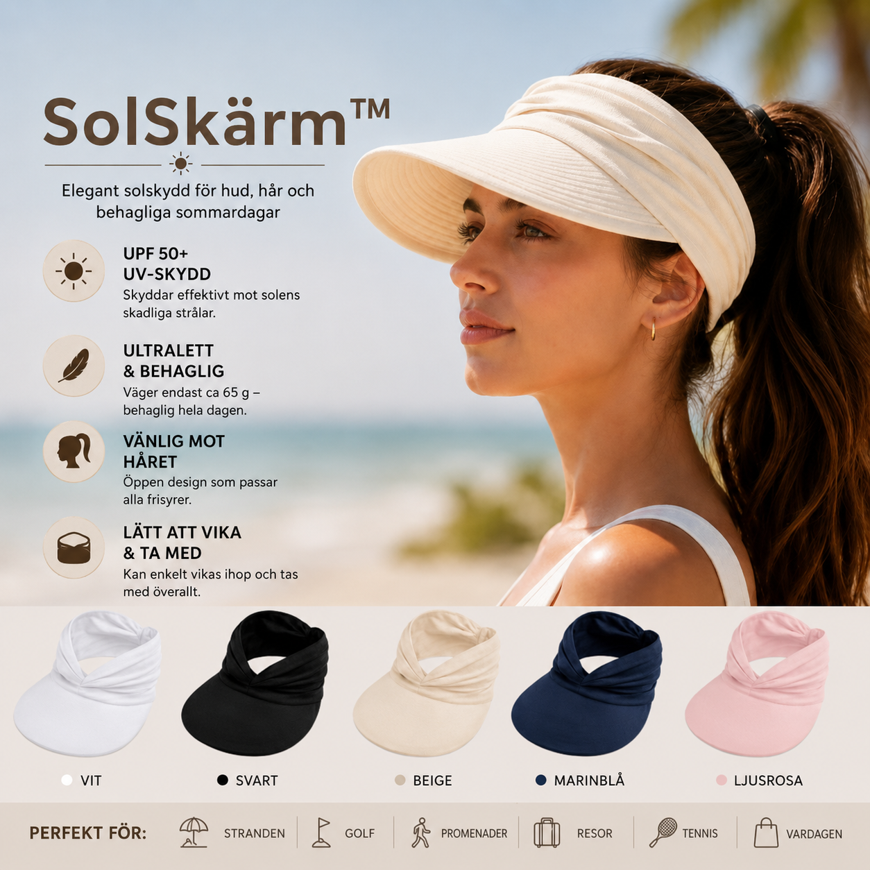 SolSkärm™ – Elegant solskydd för varma sommardagar
