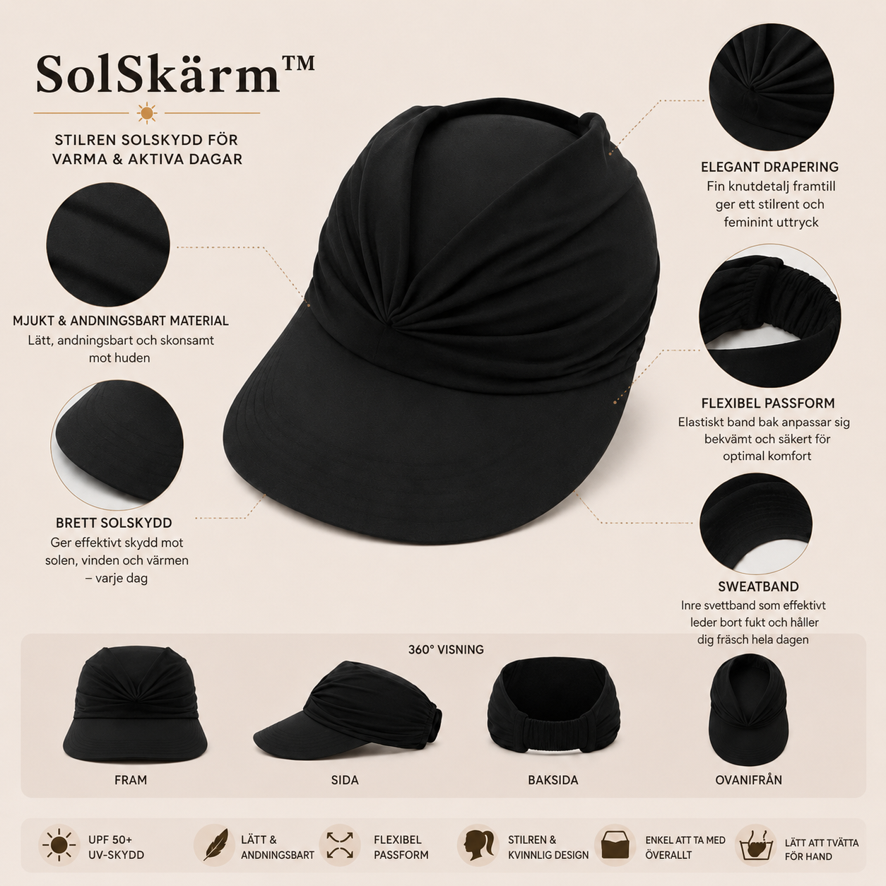 SolSkärm™ – Elegant solskydd för varma sommardagar