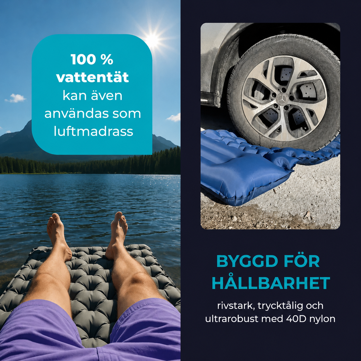 Ultralätt och kompakt liggunderlag – perfekt för alla äventyr