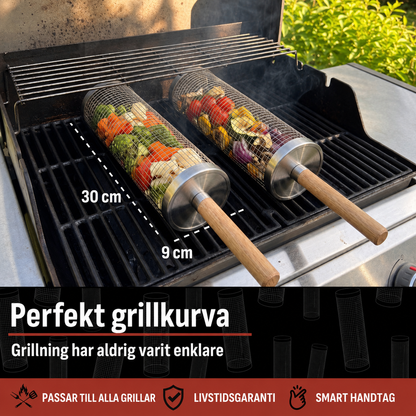 Roterande Grillkorg
