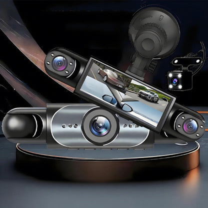 360° Dashcam med Nattvision – 1080P HD & Automatisk Loopinspelning
