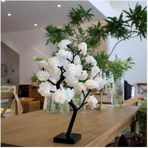 Eternal Rose Tree Lamp – Romantisk LED Rosenträdslampa