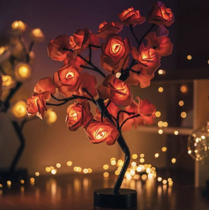 Eternal Rose Tree Lamp – Romantisk LED Rosenträdslampa