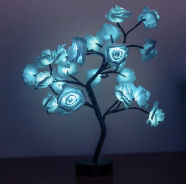 Eternal Rose Tree Lamp – Romantisk LED Rosenträdslampa