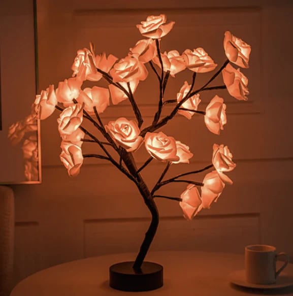 Eternal Rose Tree Lamp – Romantisk LED Rosenträdslampa