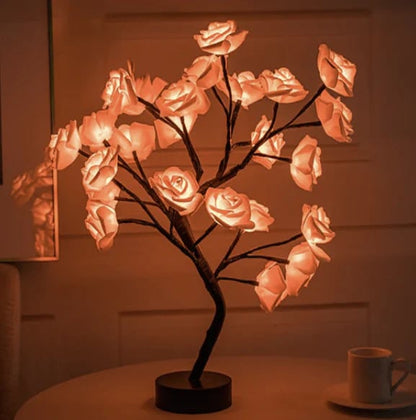 Eternal Rose Tree Lamp – Romantisk LED Rosenträdslampa
