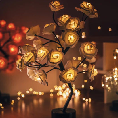 Eternal Rose Tree Lamp – Romantisk LED Rosenträdslampa