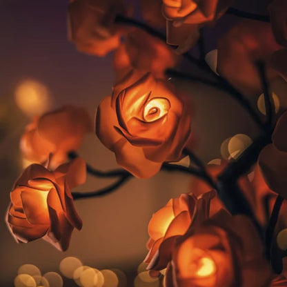 Eternal Rose Tree Lamp – Romantisk LED Rosenträdslampa