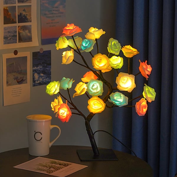 Eternal Rose Tree Lamp – Romantisk LED Rosenträdslampa