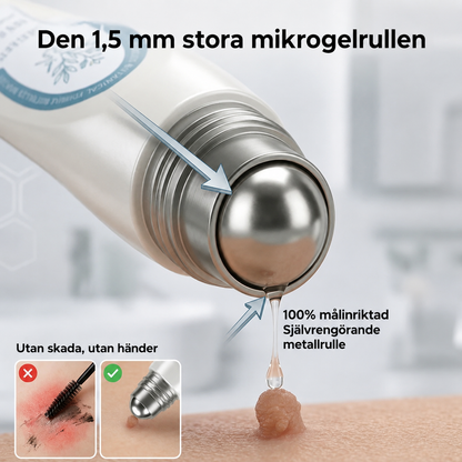 Riktad applicering för hudflikar och vårtor